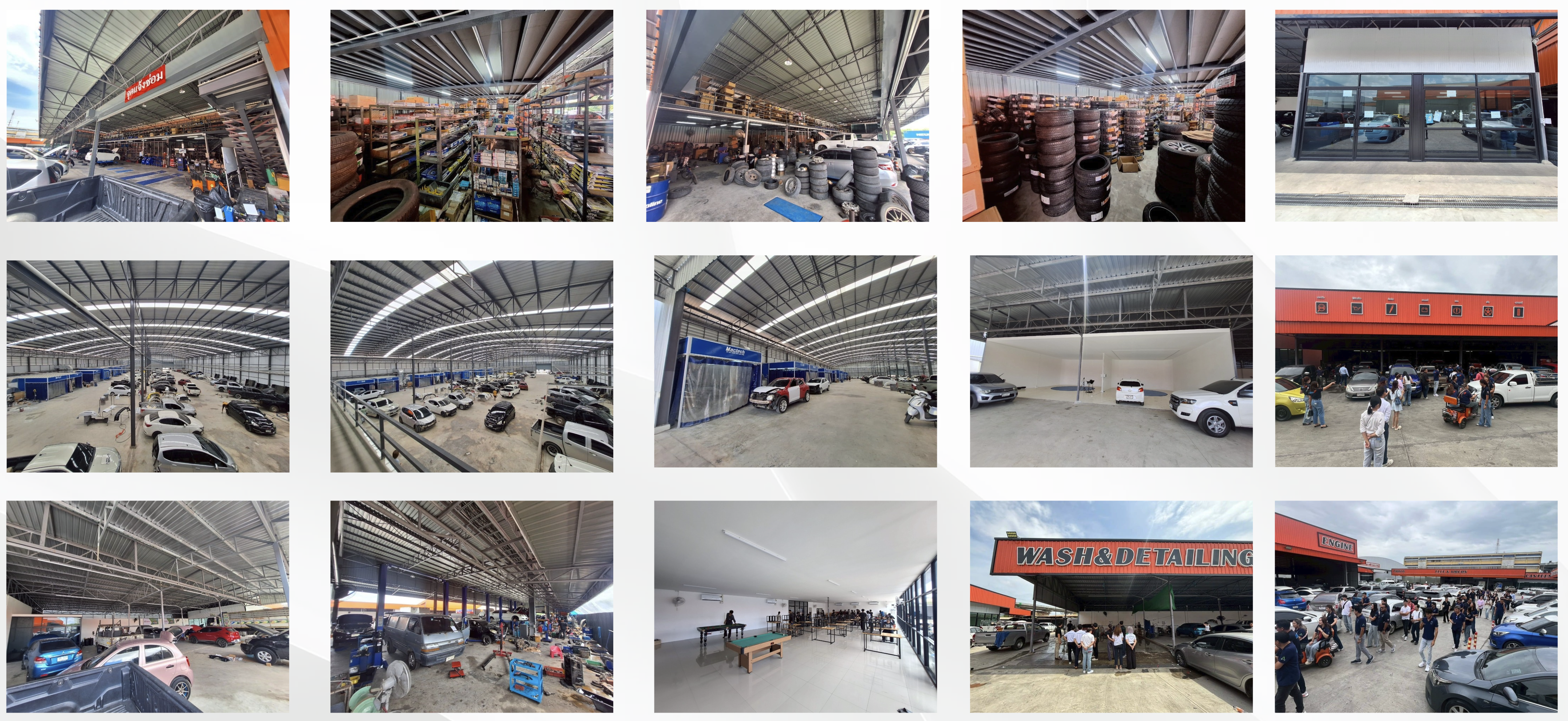 กระบวนการทำงานภายในโรงงานปรับสภาพรถยนต์